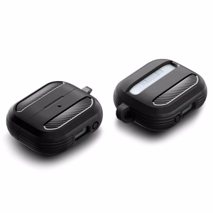 Spigen Rugged Armor viedtālruņa apvalks Samsung Galaxy Buds 3 / 3 Pro - melns
