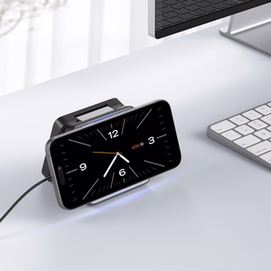 Blavec indukcijas lādētājs BQI-04 Qi 15W magnētiskais Magsafe 3 in 1 UniCharge (BQI04-QIMB) melns