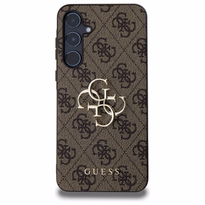 Guess 4G Big Metal Logo viedtālruņa apvalks Samsung Galaxy A55 - brūns