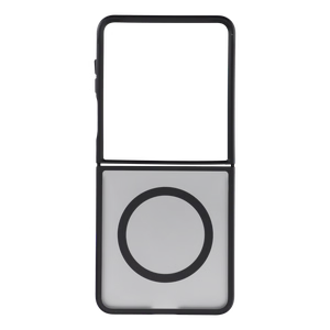 Melns 4sF-S Acrylic vāciņš ar MagSafe atbalstu Samsung Galaxy Z Flip8 tālrunim