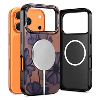 Tech-Protect Lamano MagSafe maciņš iPhone 17 Pro Max brūni violets