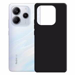 3mk Silikona viedtālruņa apvalks Xiaomi Redmi Note 14 5G - melns