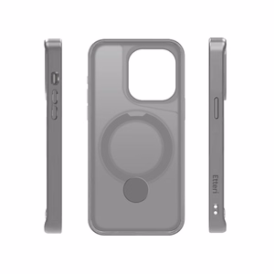 Etteri Matētais Mag Ring viedtālruņa apvalks iPhone 14 Pro 6,1 pelēks (m)
