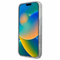 Guess IML 4G Magnētiskais viedtālruņa apvalks iPhone 16 Pro - zils