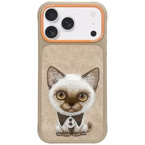 Nimmy Big Eyed Pet 2.0 Cat чехол для iPhone 17 Pro - бежевый