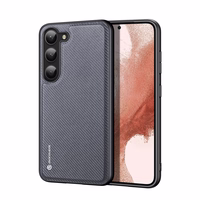 Dux Ducis Fino viedtālruņa apvalks Samsung Galaxy S23+ ar silikona rāmi pelēks