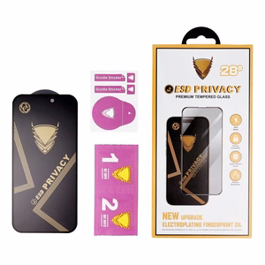 OG 6D Premium Privacy rūdīta stikla ekrāna aizsargs iPhone 12 Pro Max, melns