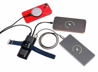 Portatīvais lādētājs Forcell F-Energy F10K4 PD QC3.0 3A 22,5W 10000 mAh su Apple Watch saderīgs melns