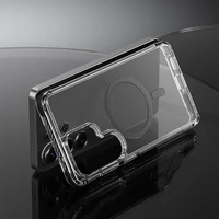 Rock Crystal Clear Magnetic Series Maciņš for Samsung Galaxy S26 Plus caurspīdīgs-melns