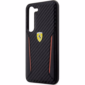 Ferrari FEHCS23MNPYK S23+ S916 melns/melns cietais apvalks Ogles kontrasta malas