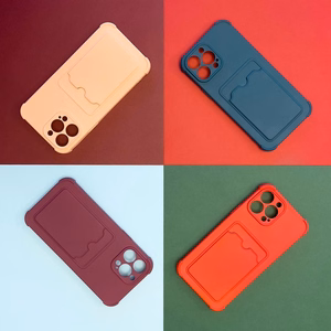 Kartes bruņu viedtālruņa apvalks Samsung Galaxy A32 4G kartes maks silikona bruņu apvalks gaisa spilvens sarkana