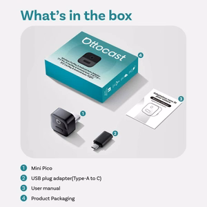 Беспроводной адаптер CarPlay/Android Auto Ottocast Mini Pico черный CA525-T