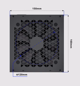 Gembird CCC-PSUGOLD-1000W barošanas bloks Fornax Power 1000W aktīvs PFC 12cm ventilators 80+Gold