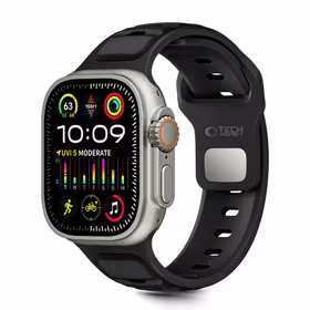 TECH-PROTECT ICONBAND LINE APPLE WATCH 8 / 9 / 10 / 11 / SE / ULTRA (44 / 45 / 46 / 49 MM) melns/melns