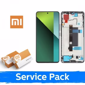 LCD displejs saderīgs ar Xiaomi Poco F6 5G ar rāmi / melns / (Service Pack)