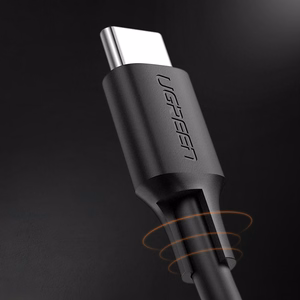 Ugreen US286 USB-C - USB-C 3A 480Mb/s kabelis 3m melns