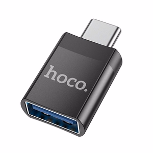 Adapteris Hoco UA17 Type-C uz USB-A melns
