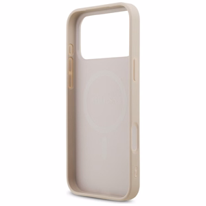 Guess 4G Small Classic Logo MagSafe maciņš iPhone 17 Pro Max / 18 Pro Max, rozā