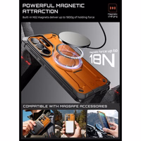 Supcase Unicorn Beetle Pro Mag MagSafe 2 komplektu futrālis Samsung Galaxy S26 Ultra - melns un oranžs
