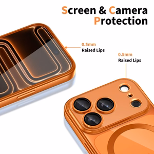 Tech-Protect MagFlex MagSafe maciņš iPhone 17 Pro caurspīdīgs oranžs