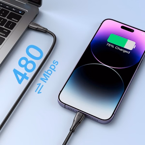 Joyroom Surpass Series A11 Lightning / USB-C 20W 1.2 m kabelis - melns