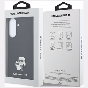 Karl Lagerfeld vāks Samsung A57 (Saffiano with K&C Metal Logo) melns