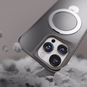 Etteri Matēts Mag Ring maciņš for iPhone 16 Pro Max 6,9" pelēks