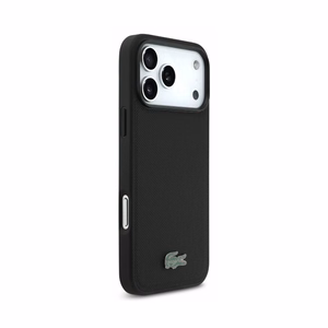 Case Lacoste PVC Petit Pique Semi Wrap Embossed MagSafe Apple iPhone 18 Pro black