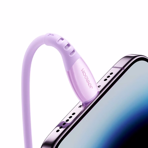 Joyroom S-A59 Vibrant Series 3A USB-A - Lightning kabelis 1.2m - violets