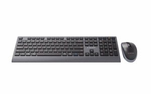 Gembird KBS-WPS-02 Keyboard and Mouse Set Wireless US Bluetooth Black