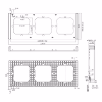 Rāmis slēdzim M5 80 trīskāršs 3 daļu SONOFF M5-3C-80-FW (balts)