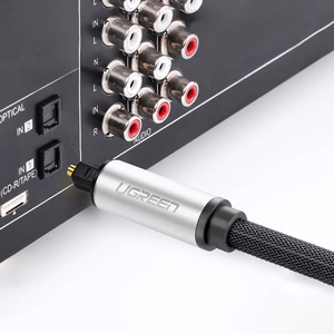 Ugreen AV108 10540 optiskais Toslink/SPDIF kabelis 2m - pelēks