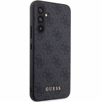 Guess GUHCS23FEG4GFGR S23 FE S711 pelēks/pelēks cietais apvalks 4G metāla zelta logotips
