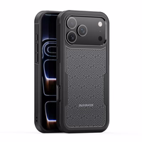 Korpuss Dux Ducis Apple iPhone 17 Pro Max melns (Trīsstūra raksts)