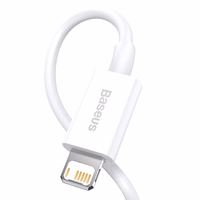 Baseus Superior USB - Lightning kabelis 2.4A 1.5 m balts (CALYS-B02)