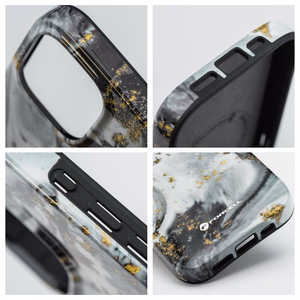 FORCELL F-PROTECT Mirage, militārā standarta pārbaudīts viedtālruņa apvalks ar MagSafe, piemērots IPHONE 15 PRO, sudraba miglas krāsā