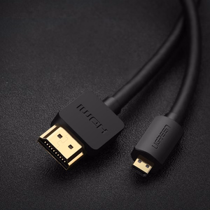 Ugreen HD127 micro HDMI - HDMI 2.0 4K 60Hz kabelis 1m - melns