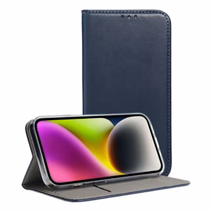 SMART MAGNETO grāmatas apvalks SAMSUNG S25 FE tumši zils