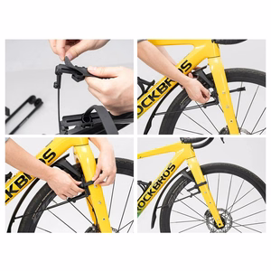 Rockbros FK-892 regulējami bezceļu velosipēda dubļusargi – melni