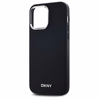 DKNY Vienkāršs logotips Magnētiskais viedtālruņa apvalks iPhone 14 Pro Max - melns