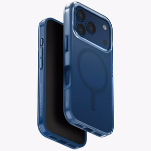 Uniq Clario Magclick Charging Чехол для iPhone 17 Pro - синий