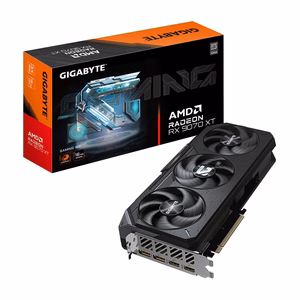 GIGABYTE Radeon RX 9070 XT GAMING 16G Videokarte - 16GB GDDR6, 256bit, PCI-E 5.0, 2970 MHz Core Clock, 2 x DisplayPort 2.1a, 2 x HDMI 2.1b, GV-R9070XTGAMING-16GD