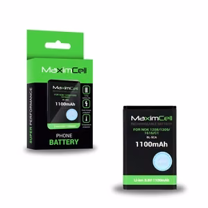 Maximcell baterija priekš Nokia 1208/1209/1616/C1 BL-5CA 1100mAh Li-ion