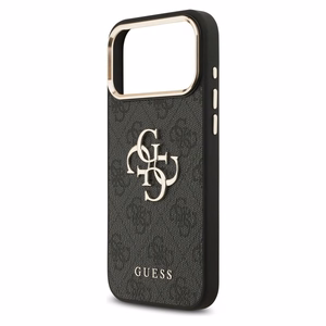 Guess 4G Big 4G Classic Logo Case for iPhone 17 Pro Max - Black and Gold