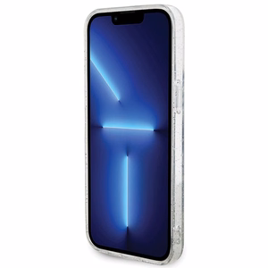 Karl Lagerfeld Karl&Choupette Mirdzošs Magnētiskais viedtālruņa apvalks iPhone 15 Pro Max - caurspīdīgs