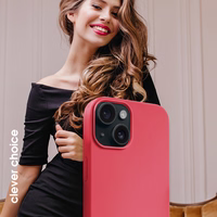 Crong Color Cover Magnetic - iPhone 15 MagSafe maciņš (rozā)