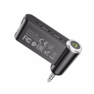 AUX Bluetooth uztvērējs Hoco Jack 3,5 mm E58 melns