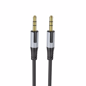 Borofone kabelis AUX BL19 Creator - jack 3,5mm uz jack 3,5mm - 1 metrs melns