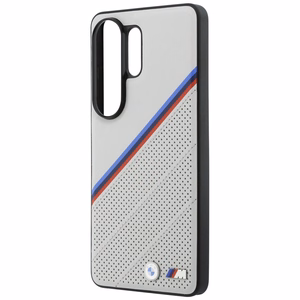 BMW Tricolor Metal Logo MagSafe maciņš priekš Samsung Galaxy S26 Ultra pelēks