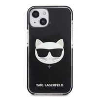 Karl Lagerfeld KLHCP13MTPECK iPhone 13 6.1" cietais apvalks melns/melns Choupette Galva